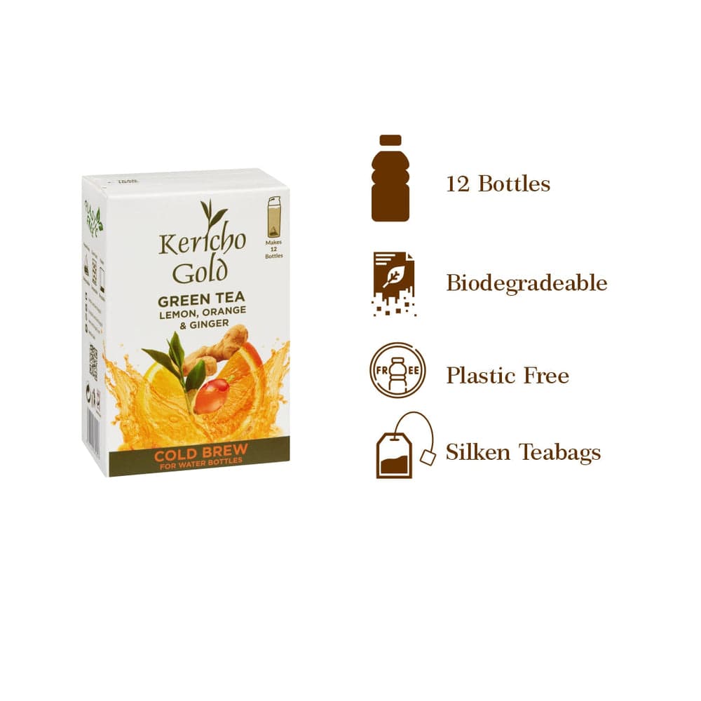 Cold Brew Green Tea Lemon Orange & Ginger x 10